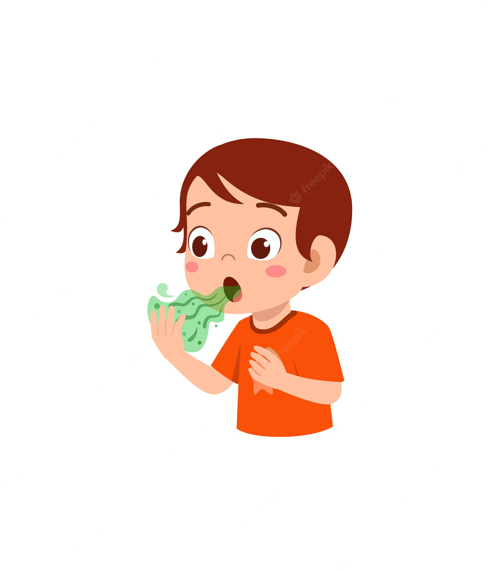 Bad breath in children: young child brushing their teeth