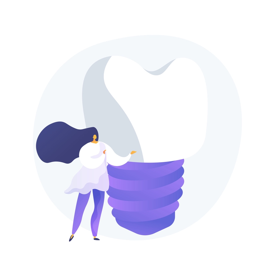 jawbone loss: illustration showing loss of alveolar bone around a tooth