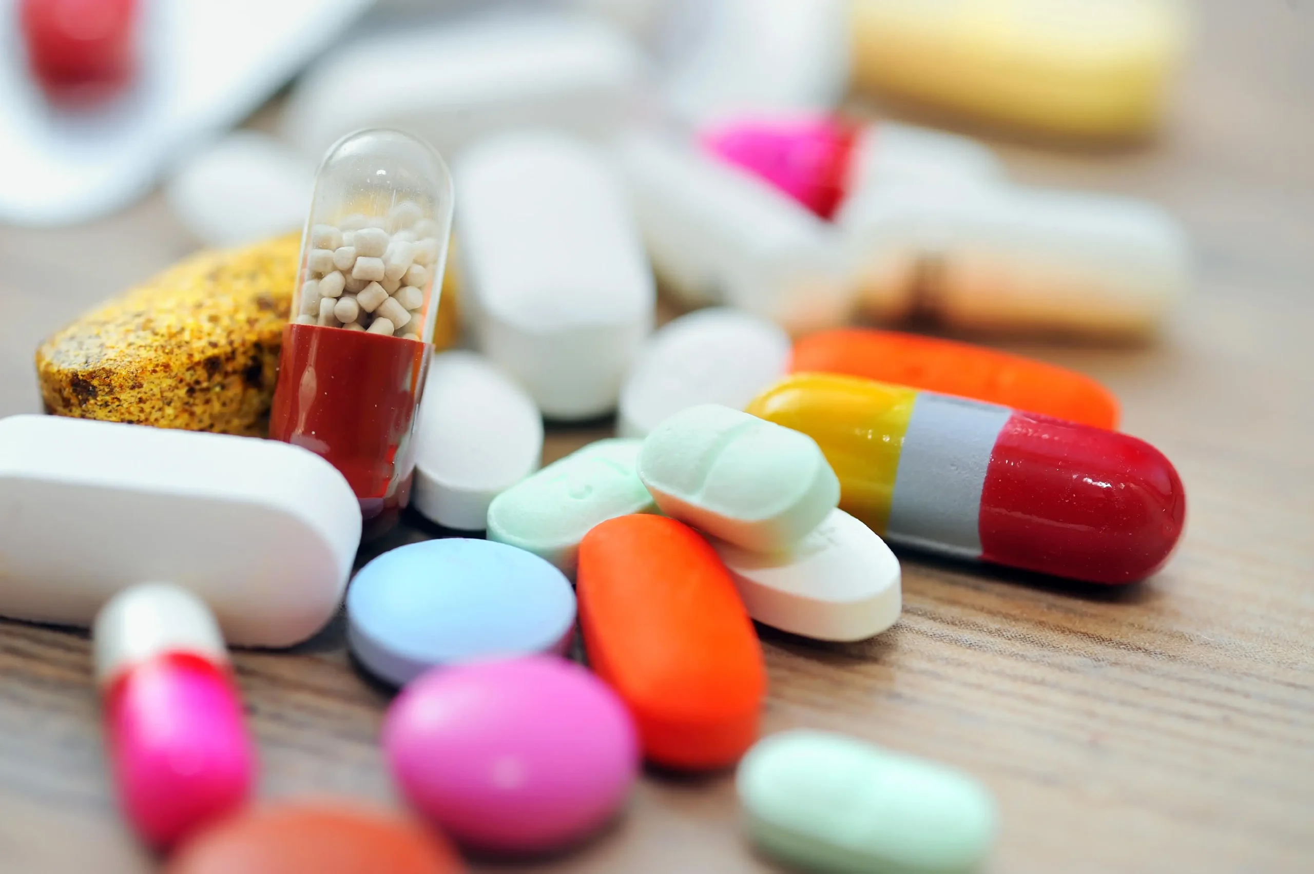 Antibiotic tablets used only with a prescription from a clinician