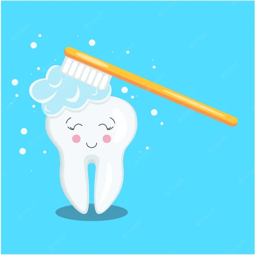 A dentist performing teeth cleaning with an ultrasonic scaler